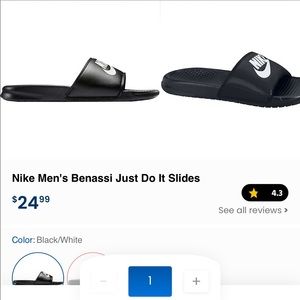 Nike Men’s Slides, good used condition!